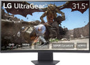 LG - UltraGear 32" QHD (2560 x 1440p), 180Hz, 1ms GtG, AMD FreeSync, 1000R Curved Gaming Monitor with HDR 10 - Black (Model No. 32GS60QC-B )