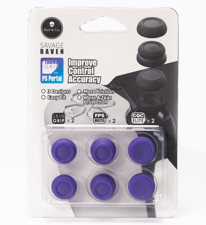 Playstation Portal Thumb Grips by Skull & Co. (Galactic Purple)