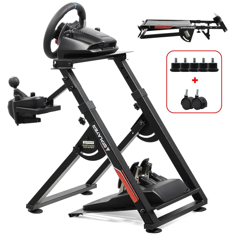g29 pedals sliding GTPLAYER Sim Racing Wheel Stand with Pedals & Shifter Mounts (Designed