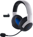 Razer Kaira Dual Wireless Gaming Headset for PlayStation 4/ 5, PC and Mobile: Triforce 50mm Drivers - HyperClear Cardioid Mic - 2.4GHz and Bluetooth w/ SmartSwitch - EQ Toggle - White/ Black