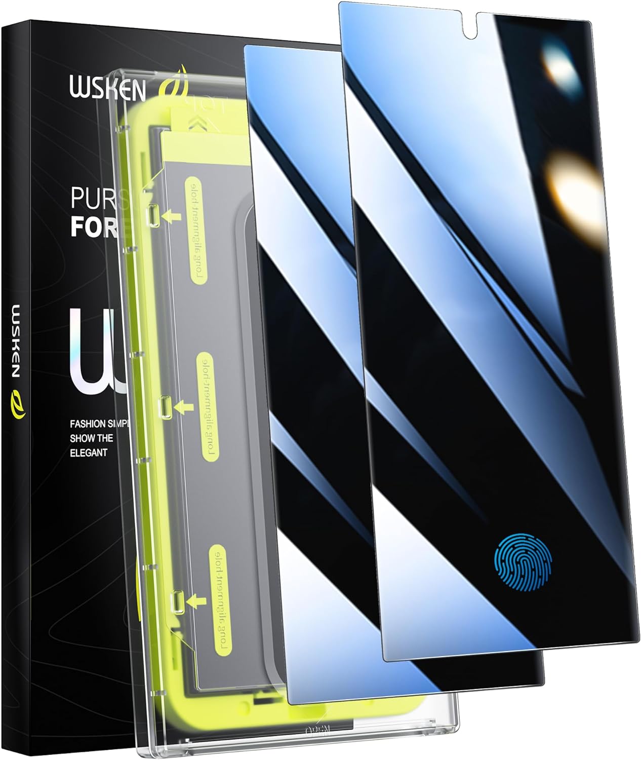 WSKEN for Samsung Galaxy S24 Ultra Privacy Screen Protector, 24 Degree