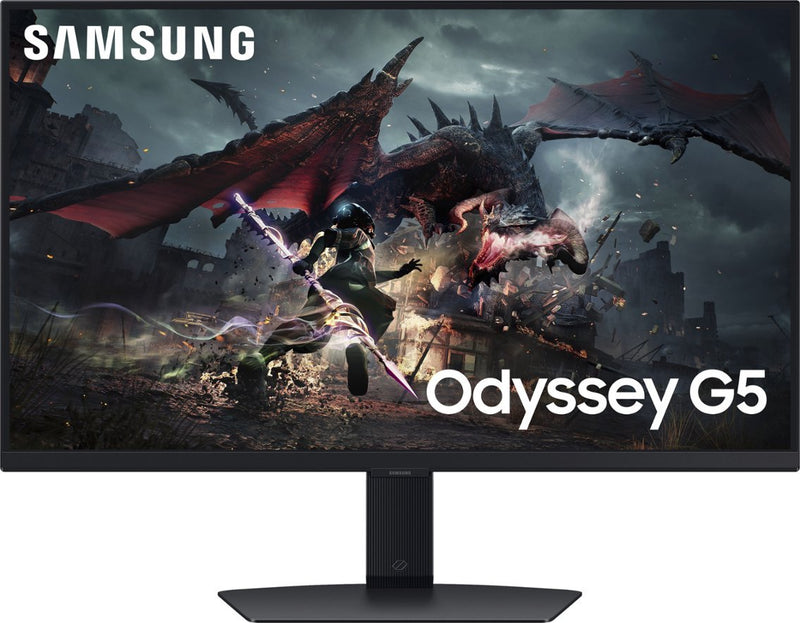 SAMSUNG 27-Inch Odyssey G50D Series | QHD 2560 x 1440p | Fast IPS Gaming Monitor | 1ms | VESA DisplayHDR 400 | 180Hz | AMD FreeSync | Adjustable Stand, Eye Saver Mode, LS27DG500ENXZA, 2024