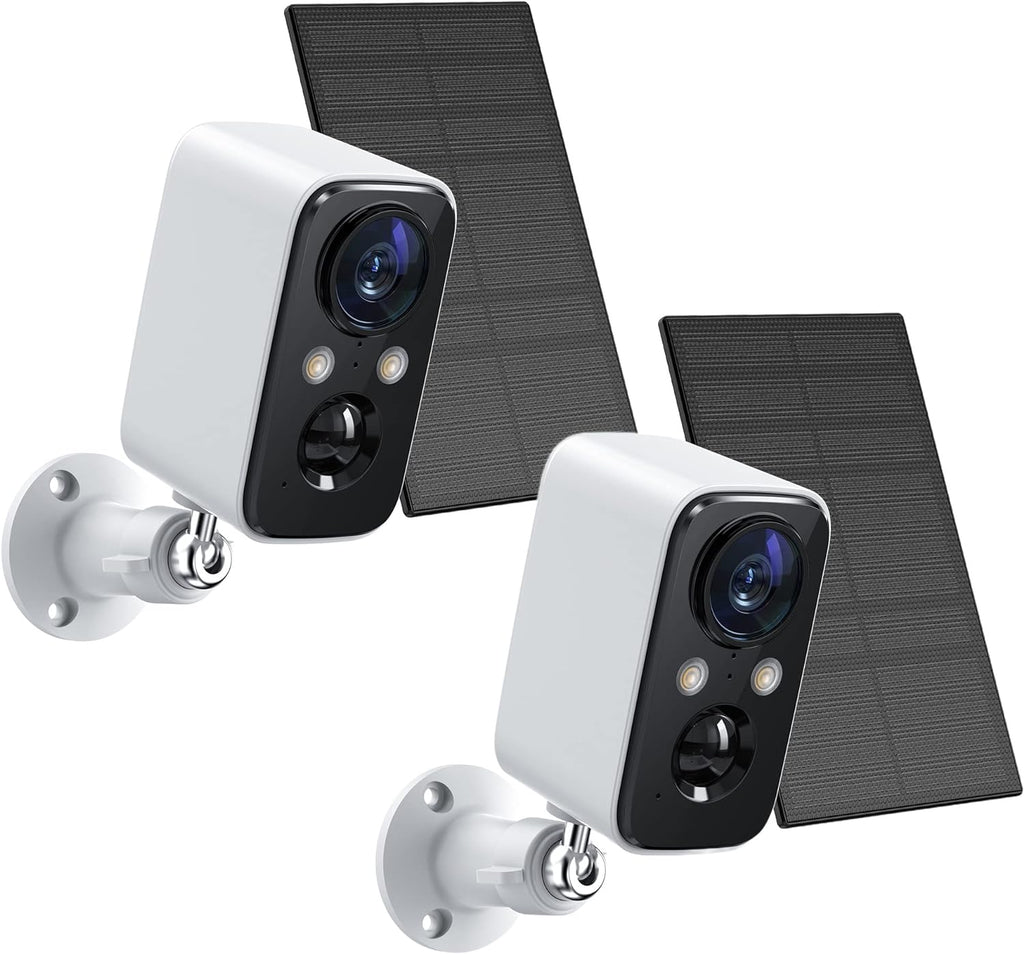 Clicksmart 820 FOAOOD Security Cameras Wireless Outdoor with Solar Panel Cameras for