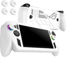 Soft Silicone Protective Cover/ Sleeve/ Case for Asus ROG Xbox Ally/ Ally X,  plus 4 Thumbstick Caps, Shockproof (White)