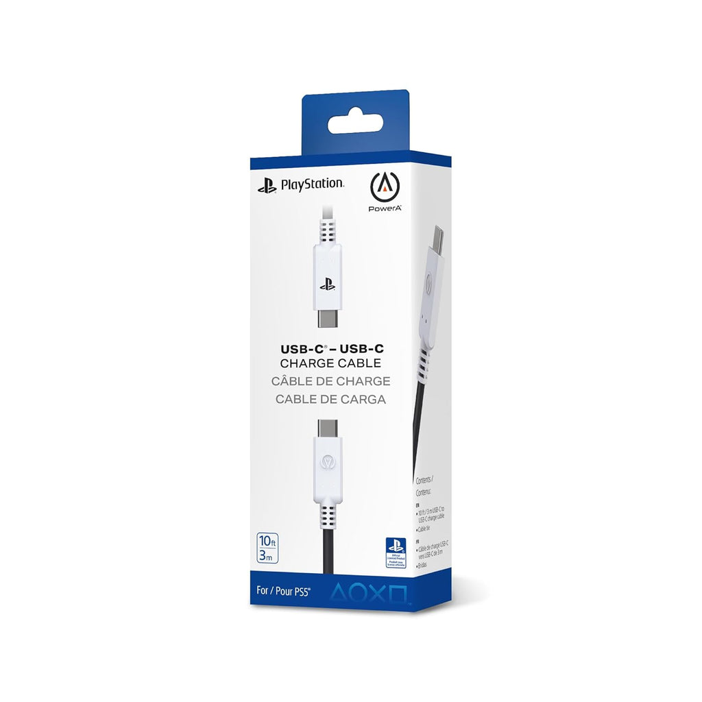 304192 PowerA USB-C to USB-C 10 ft. Cable for PlayStation®5, Charge and Play,