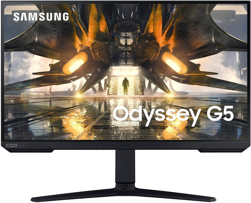 SAMSUNG 27in Odyssey G50A Series IPS LED QHD Gaming Monitor with HDR10, 2560 x 1440p, 165Hz, 1ms (Display Port, HDMI), FreeSync Premium & G-Sync Compatible, Model LS27AG500PNXZA