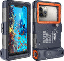 Underwater Snorkeling Diving Phone Case & [50ft/15m] Professional Scuba Dive Waterproof Case Photo Video Cover with Lanyard for iPhone 15/14/ 13/12/ 11/ Pro Max Samsung Galaxy LG Google etc