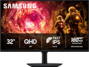 Samsung 32” Odyssey G5 G50F QHD Resolution Gaming Monitor, 180Hz Refresh Rate, Fast IPS Panel, HDR10, NVIDIA G-Sync Compatible, 1ms Response Time (GtG), AMD FreeSync™, Adjustable Stand, LS32FG502ENXZA