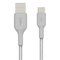 Belkin BoostCharge USB-C to USB-A Braided Charging Cable (Compatible with USB-C Devices) 5FT, Silver