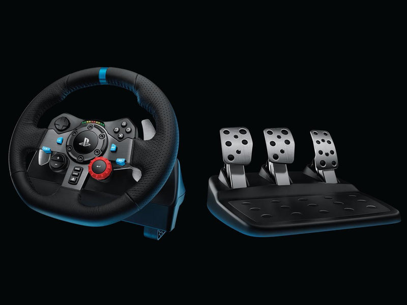 Logitech - G29 Driving Force Racing Wheel and Floor Pedals for PS5, PS4, PC, Mac