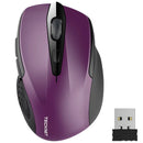 TECKNET Wireless Mouse, 2.4G Ergonomic Optical Mouse 2600 DPI, 5 Adjustment Levels