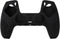 eXtremeRate PlayVital Black 3D Studded Edition Anti-Slip Silicone Cover Skin for PS5 Wireless Controller with 6 Black Thumb Grip Caps