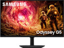 Samsung 32” Odyssey G5 G50F QHD Resolution Gaming Monitor, 180Hz Refresh Rate, Fast IPS Panel, HDR10, NVIDIA G-Sync Compatible, 1ms Response Time (GtG), AMD FreeSync™, Adjustable Stand, LS32FG502ENXZA