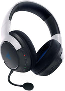 Razer Kaira Dual Wireless Gaming Headset for PlayStation 4/ 5, PC and Mobile: Triforce 50mm Drivers - HyperClear Cardioid Mic - 2.4GHz and Bluetooth w/ SmartSwitch - EQ Toggle - White/ Black