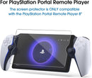amFilm [3 Pack] Tempered Glass Screen Protector for PlayStation Portal Remote Player 8 inch - with Easy Installation Kit, Transparent Ultra HD, Anti-Scratch, Anti-Fingerprint