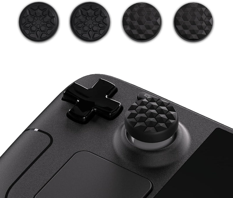 PlayVital Thumbsticks Grips for Steam Deck LCD, OLED - Diamond Grain & Crack Bomb Design