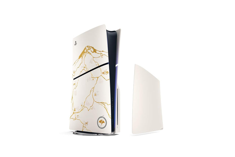 Sony PS5 Console: Ghost of Yōtei Gold Limited Edition Bundle - PlayStation 5 - Slim, Disc, 1TB SSD.