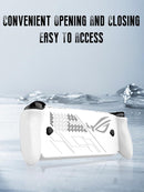 Soft Silicone Protective Cover/ Sleeve/ Case for Asus ROG Xbox Ally/ Ally X,  plus 4 Thumbstick Caps, Shockproof (White)