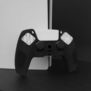 eXtremeRate PlayVital Black 3D Studded Edition Anti-Slip Silicone Cover Skin for PS5 Wireless Controller with 6 Black Thumb Grip Caps