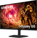 Samsung 32” Odyssey G5 G50F QHD Resolution Gaming Monitor, 180Hz Refresh Rate, Fast IPS Panel, HDR10, NVIDIA G-Sync Compatible, 1ms Response Time (GtG), AMD FreeSync™, Adjustable Stand, LS32FG502ENXZA