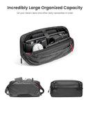 tomtoc Carrying Case/ Storage Bag for Steam Deck/ Steam Deck OLED/ Lenovo Legion Go/ ASUS ROG Ally, with Pockets - Fits Console, AC Adapter, Dock and other accessories