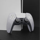 eXtremeRate PlayVital Clear White 3D Studded Edition Anti-Slip Silicone Cover Skin for PS5 Wireless Controller with 6 Clear White Thumb Grip Caps