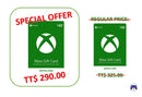 SPECIAL OFFER: US $40 Xbox Gift Card for TT $290. [Digital Code]