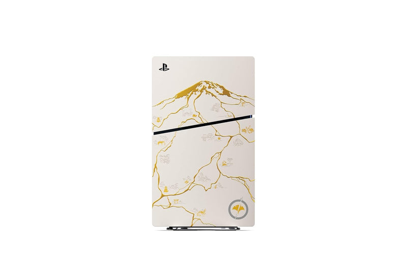Sony PS5 Console: Ghost of Yōtei Gold Limited Edition Bundle - PlayStation 5 - Slim, Disc, 1TB SSD.