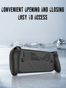 Soft Silicone Protective Cover/ Sleeve/ Case for Asus ROG Xbox Ally/ Ally X,  plus 4 Thumbstick Caps, Shockproof (Black)