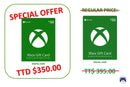 SPECIAL OFFER: US $50 Xbox Gift Card for TT $350 [Digital Code]