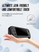 Soft Silicone Protective Cover/ Sleeve/ Case for Asus ROG Xbox Ally/ Ally X,  plus 4 Thumbstick Caps, Shockproof (Black)