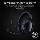 Razer BlackShark V3 X HyperSpeed Wireless E-Sports Gaming Headset, Black | 50mm Drivers, Cardioid Mic, 2.4 GHz, Bluetooth, USB, Works with PC, Mac, PlayStation, Nintendo Switch, Steam deck, Smartphone, 70 Hr Battery