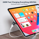 240W Magnetic USB-C Adapter 2 Pack, USB-C Magnetic Adapter 24Pin, Fast Charge 40Gbps Data Transfer 8K 60Hz Video for Thunderbolt, MacBook Pro/Air, ROG Ally, Steam Deck, PS5, PSVR2