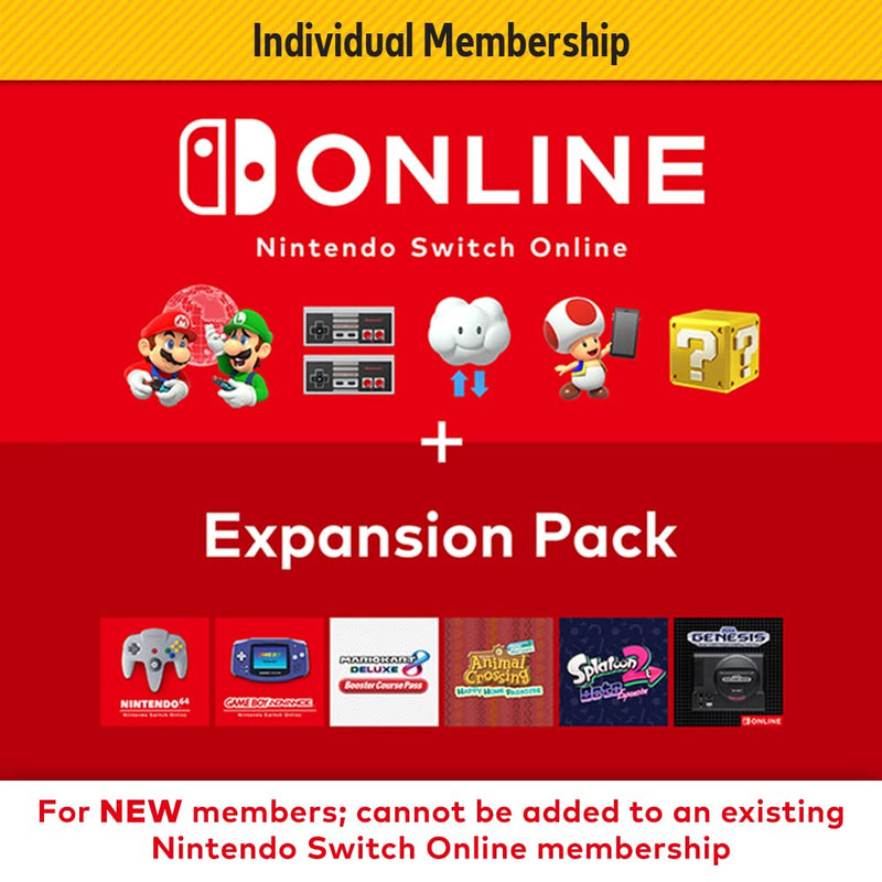 Nintendo - Switch Online + Expansion Pack - Individual Membership [Digital]