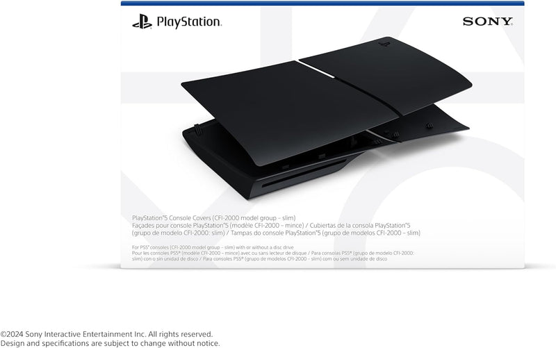 Sony PlayStation 5 SLIM Console Covers - Midnight Black - compatible with *BOTH* Disc and Digital Editions (SLIM)