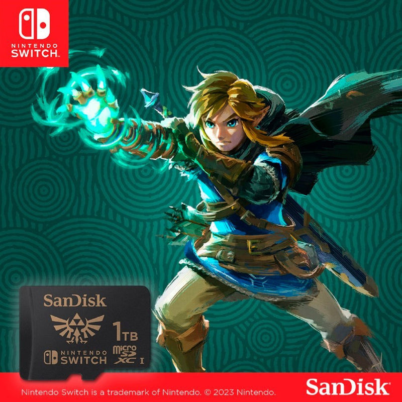 SanDisk - 1TB microSDXC UHS-I Memory Card – Officially licensed for Nintendo Switch