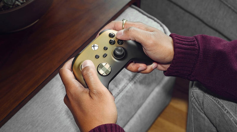 Microsoft - Special Edition - GOLD SHADOW Controller for Xbox Series X|S, Xbox One, Windows 10/11, Android and iOS devices