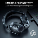 Razer BlackShark V3 X HyperSpeed Wireless E-Sports Gaming Headset, Black | 50mm Drivers, Cardioid Mic, 2.4 GHz, Bluetooth, USB, Works with PC, Mac, PlayStation, Nintendo Switch, Steam deck, Smartphone, 70 Hr Battery
