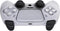 eXtremeRate PlayVital Clear White 3D Studded Edition Anti-Slip Silicone Cover Skin for PS5 Wireless Controller with 6 Clear White Thumb Grip Caps