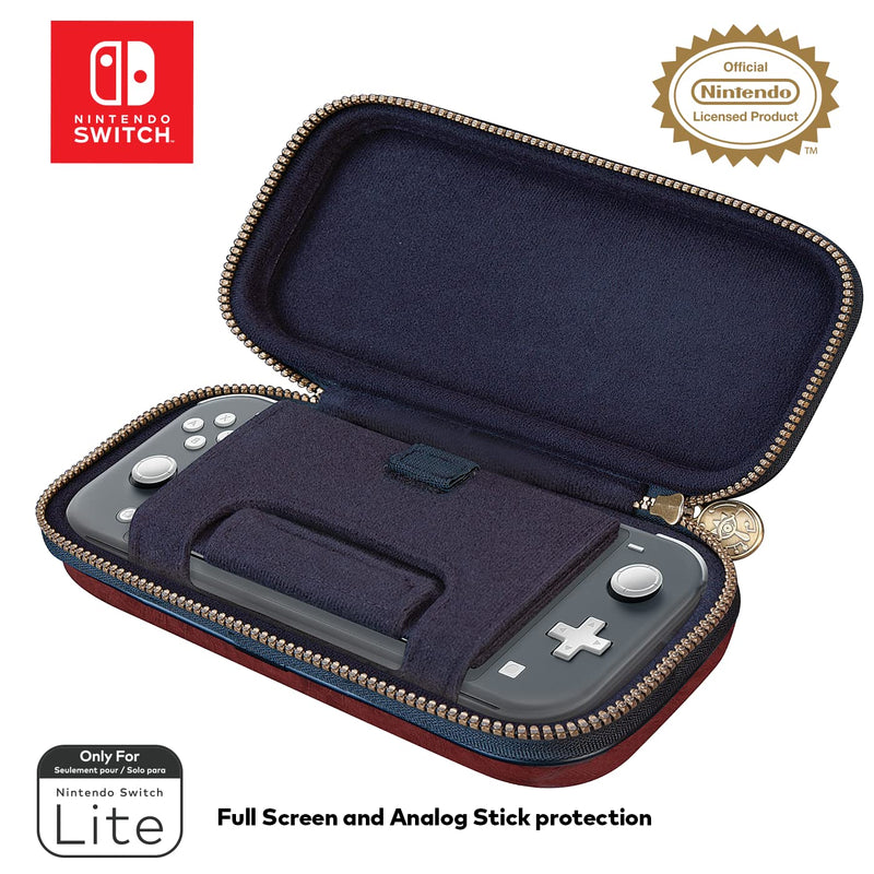 Game Traveler Zelda Nintendo Switch Lite Carrying/ Travel Case with Adjustable Viewing Stand and Bonus Game Case