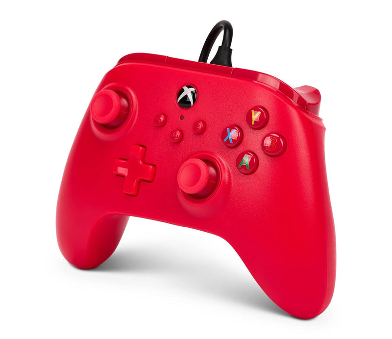 PowerA Wired Controller for Xbox Series X|S - Red, Officially Licensed for Xbox