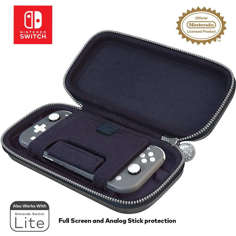 Game Traveler Zelda Nintendo Switch OLED Case with Adjustable Viewing Stand & Bonus Game Case - Fits Switch OLED, Original V2 Switch & Switch Lite