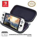 Game Traveler Zelda Nintendo Switch OLED Case with Adjustable Viewing Stand & Bonus Game Case - Fits Switch OLED, Original V2 Switch & Switch Lite