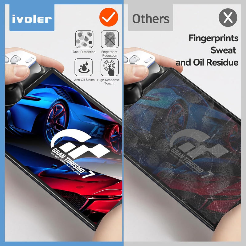 ivoler 2-Pack Screen Protector, Anti-Scratch, Tempered Glass for PlayStation Portal Remote Player