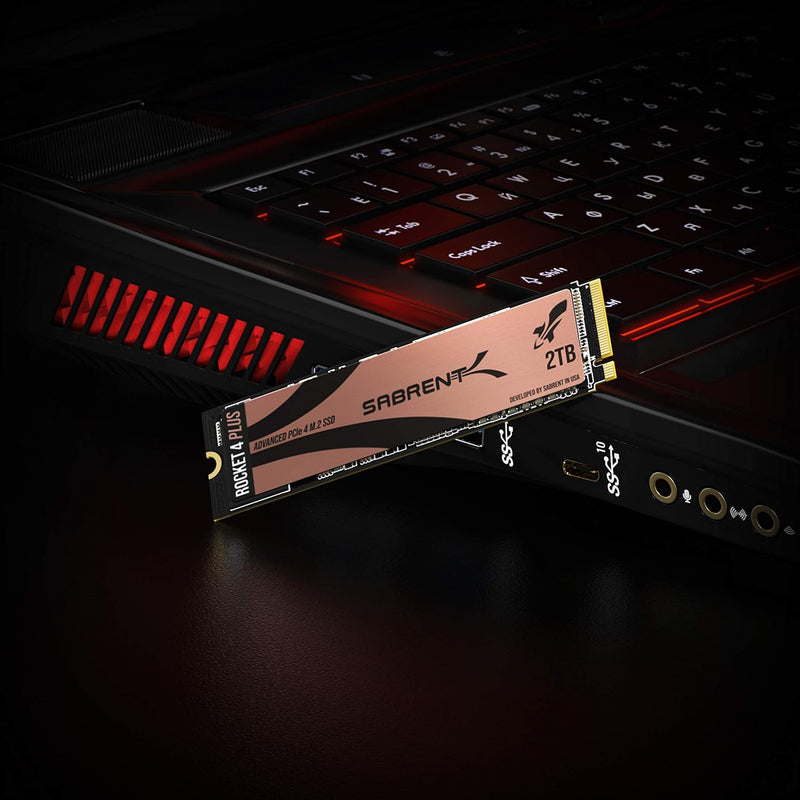 SABRENT 2TB Rocket 4 Plus NVMe 4.0 Gen4 PCIe M.2 Internal SSD - Extreme Performance Solid State Drive - R/W 7100/6600MB/s (Latest Version) (SB-RKT4P-2TB)