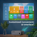 4K Portable Projector with WiFi and Bluetooth - works with PC, TV Stick, iOS, Android - by Hovobo