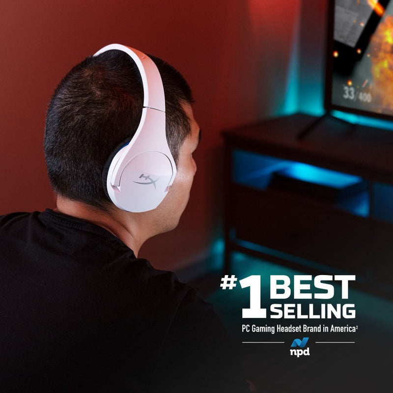 HyperX - Cloud Stinger Core Wireless Gaming Headset for PC, PS5, and PS4 - White