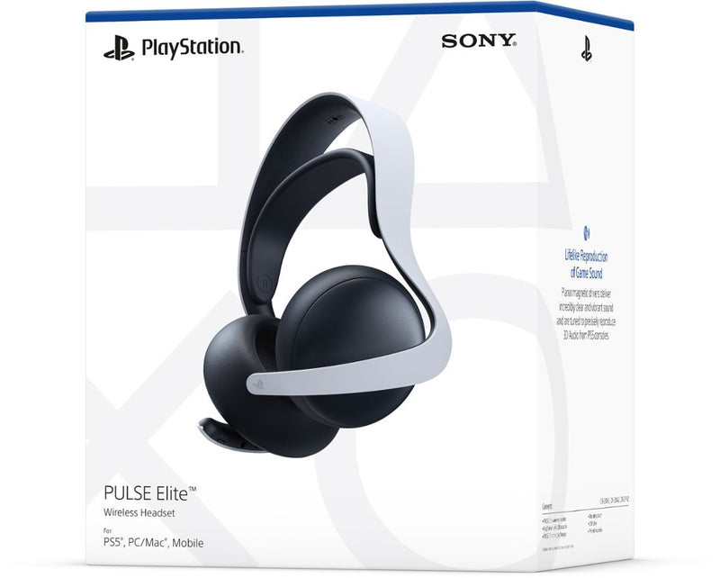 Sony PlayStation - White PULSE ELITE Wireless Headset for PS5 - OPEN BOX (Not Used)