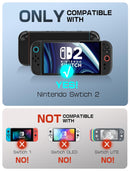 Mumba Dockable Case for Nintendo Switch 2 [Blade Series] TPU Grip Protective Cover with Quick-Release Joy-Con Design (Black)