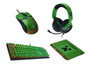 MINECRAFT GAMING COLLECTION by Razer - Includes Razer BlackWidow V4 X Mechanical Gaming Keyboard, Razer Cobra Wired Gaming Mouse, Razer Kraken V4 X Wired Gaming Headset, and Razer Gigantus V2 Cloth Gaming Mouse Pad